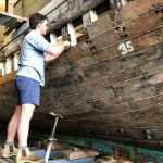 MV Krait being restored Sydney Wood Industries